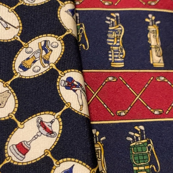Silk Golf Theme Motif Tommy Hilfiger USA ties - Picture 4 of 15